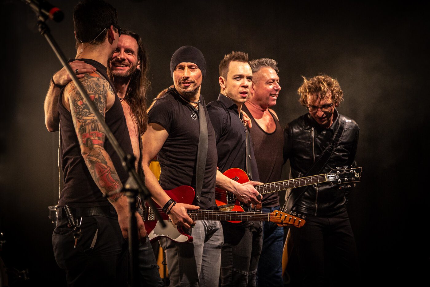 Mazze Wiesner mit seiner Band auf der Bühne